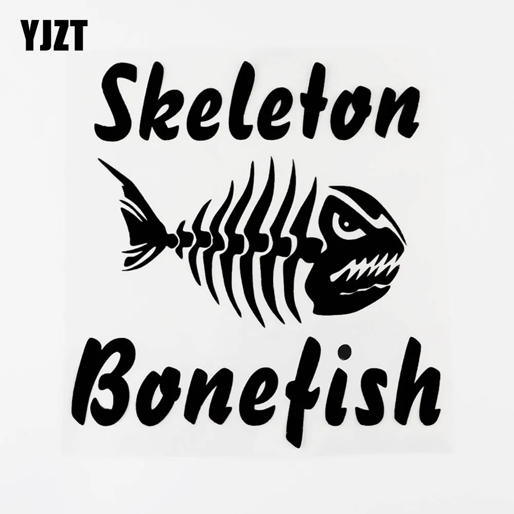

YJZT, 15,7 см × 16,5 см, креативная виниловая наклейка на мотоцикл со скелетом, наклейка на машину 8C-0331