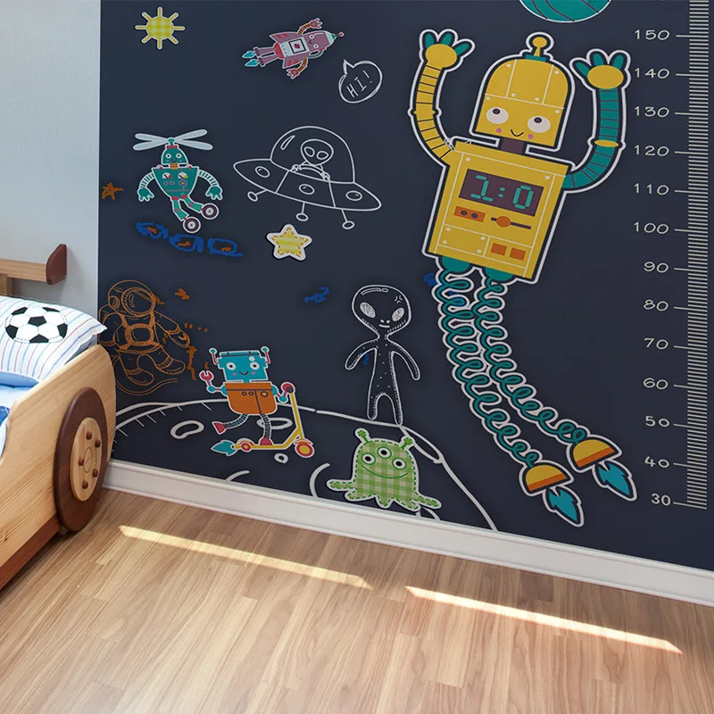 45x100cm Chalkboard Wall Stickers for Kids Room Play Erasable Black Board Decals Self-adhesive removable PET |
