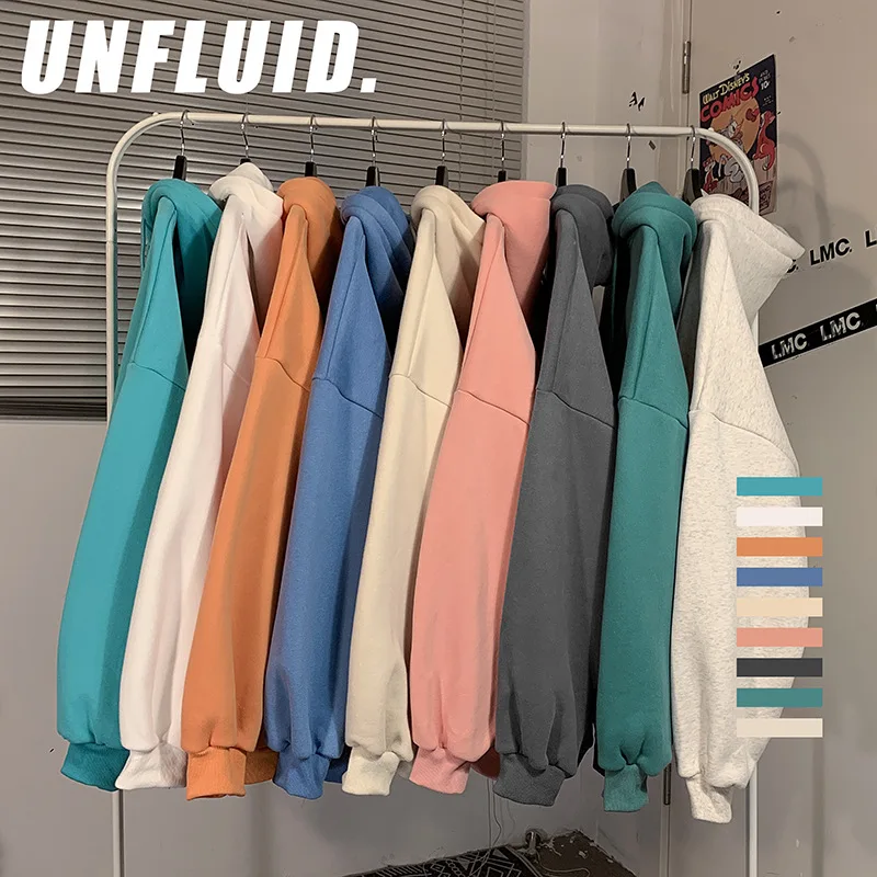 

2021 Women Korean Loose Hoodie Sweatshirt Streetwear Solid Color Pullover Harajuku Cotton Spring Autumn Fashion Thin Sweat Shirt