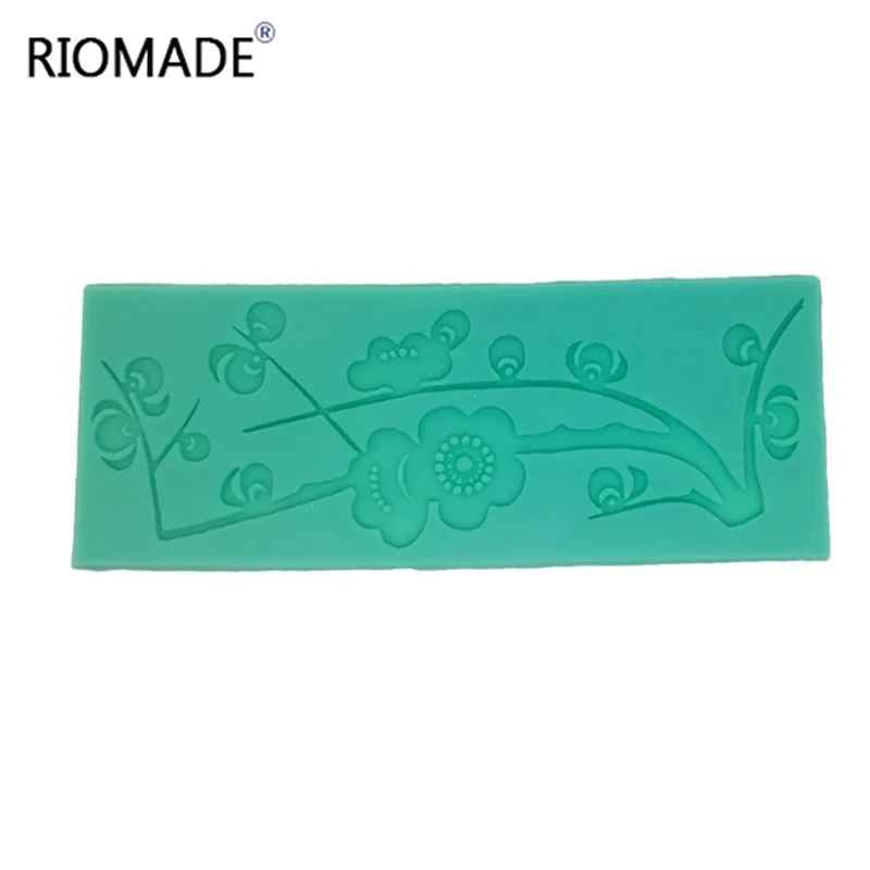 Силиконовая форма в виде листьев цветущей сливы формы персикового цветущего