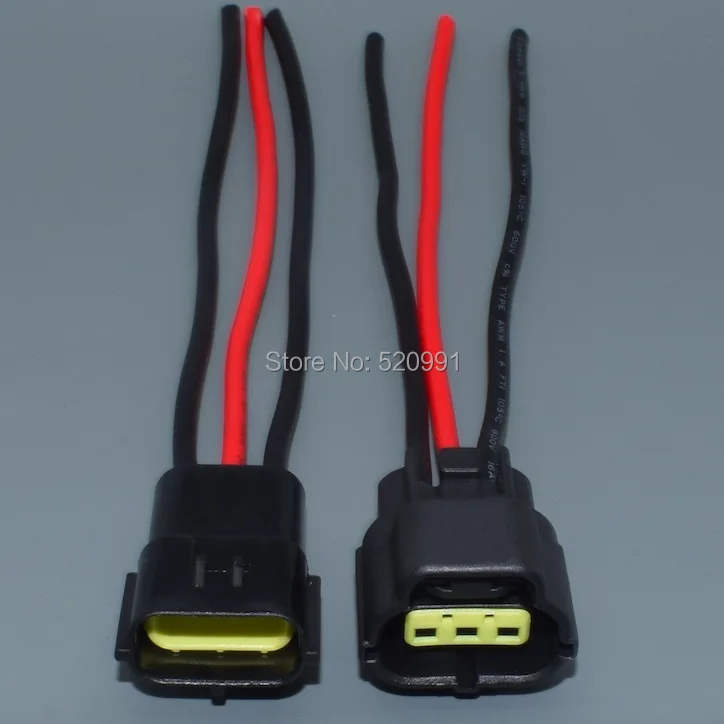 shhworldsea 1PCS 3pin for Volvo S60 S80 XC60 XC90 camshaft eccentric shaft position sensor wiring connector 174359-2 174357-2 | Автомобили
