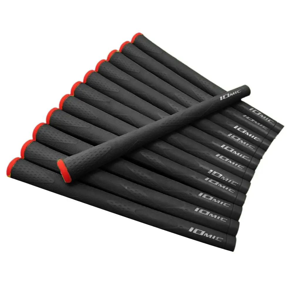 

2021New 10PCS Golf Club Grip Titanium Alloy Head Universal Rubber Golf Soft Rubber Grips Slip Resistance Shock Absorption Effect