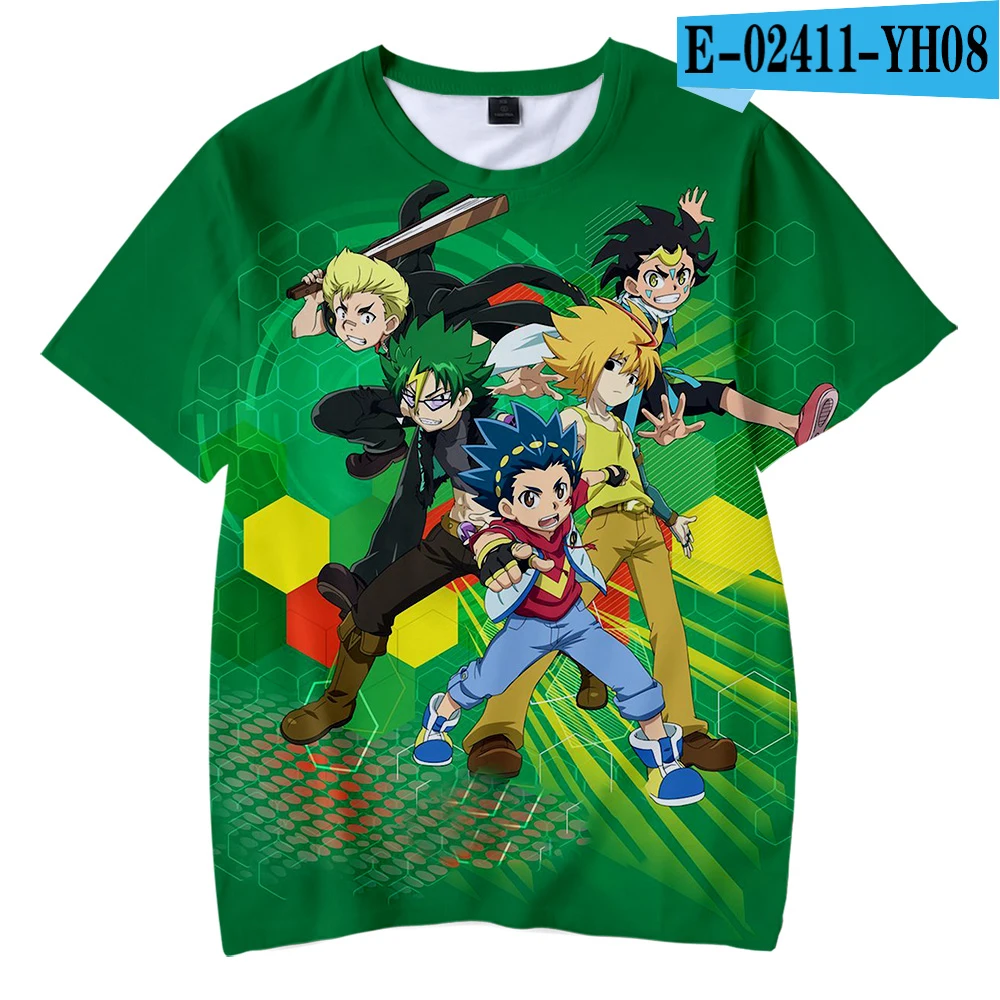 3D Beyblade Burst Evolution/детская футболка для мальчиков и девочек, милая Модная креативная уличная детская забавная футболка с 3D принтом, топы - Цвет: 3D