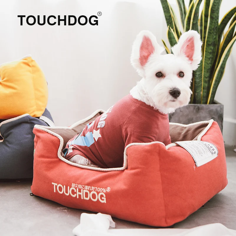 Мягкая кровать для собаки коврик питомника теплая щенка плюшевое уютное гнездо