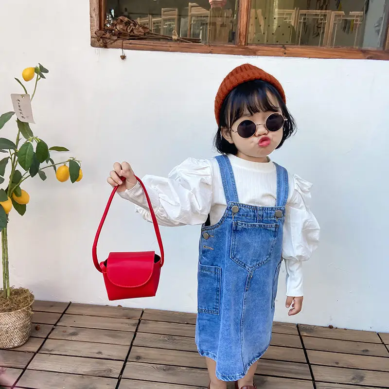 

PU Kids Kindergarten Messenger Bag Children Shoulder Bags Fashion Toddler Crossbody Bags for Girls Handbag Cute Baby Coin Purse