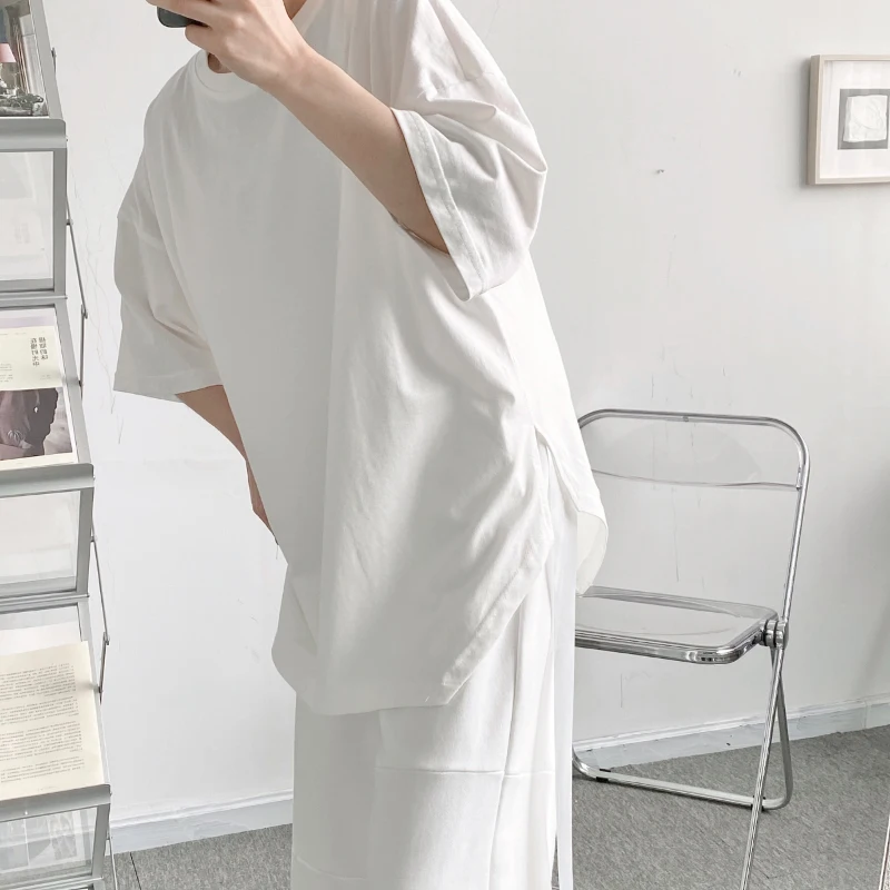 Футболка Мужская/Женская свободного покроя Повседневная рубашка с короткими