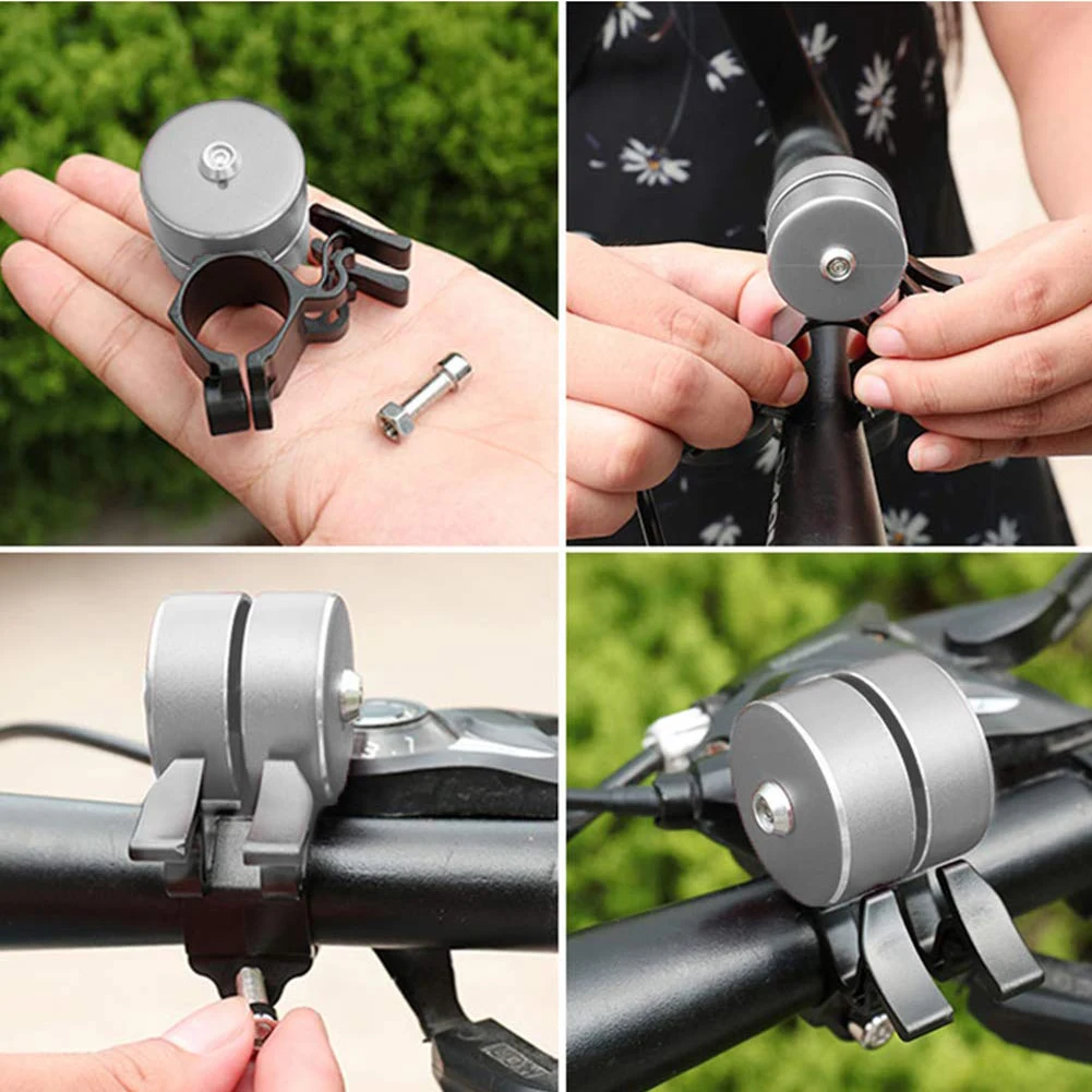 

Bicycle Bell Aluminum Alloy Bike Bell Loud Cycling Handlebar Bell for Mountain Road Electric Bike Cycle Accessories
