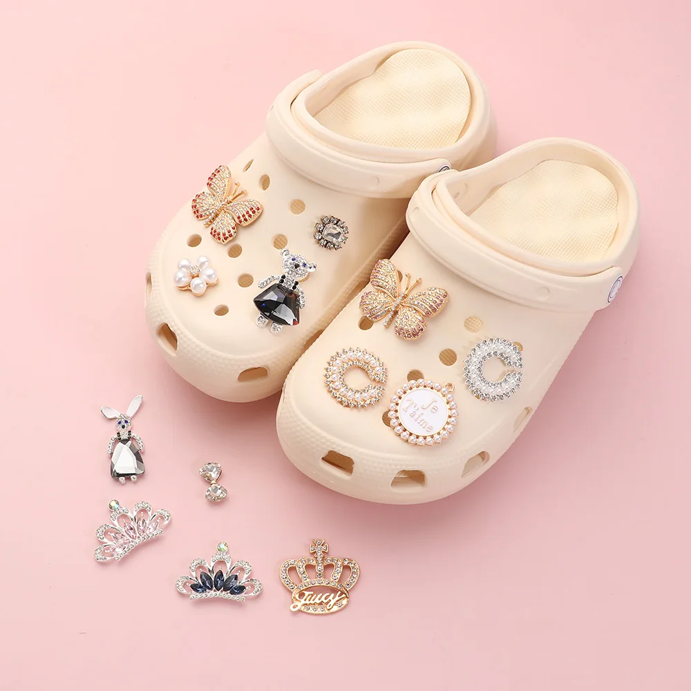 Аксессуары для обуви с блестящими кристаллами Украшение DIY Браслет Ювелирный