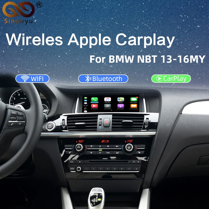 Sinairyu беспроводной Apple Carplay Android авто интерфейс для BMW серии 3 F30 F31 F34 4 F32 F33 F36 NBT MuItimedia