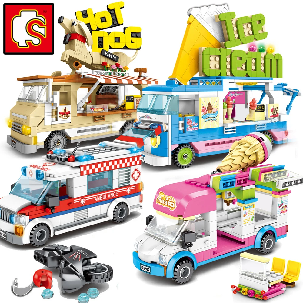 Блоки Sembo друзья кемпинг автомобиль модельные наборы строительные блоки игрушки