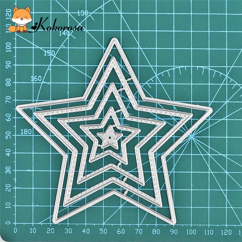 Металлические штампы Kokorosa металлические звезда рамка штамп скрапбукинг альбом