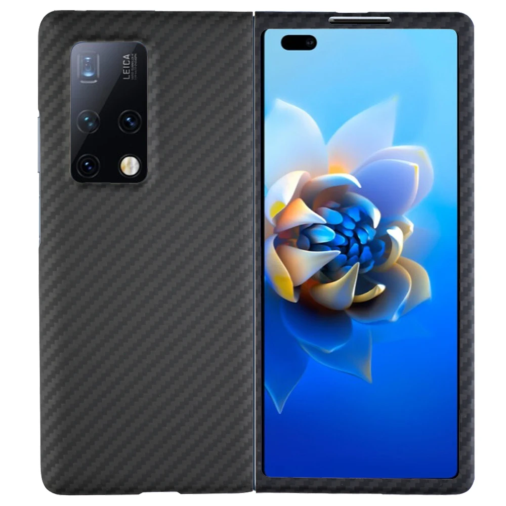 

Pure Carbon Fiber Aramid For Huawei Mate X2 Case Ultra Thin Lens Protection Ultra-light Luxury Business High-end Phone Cover