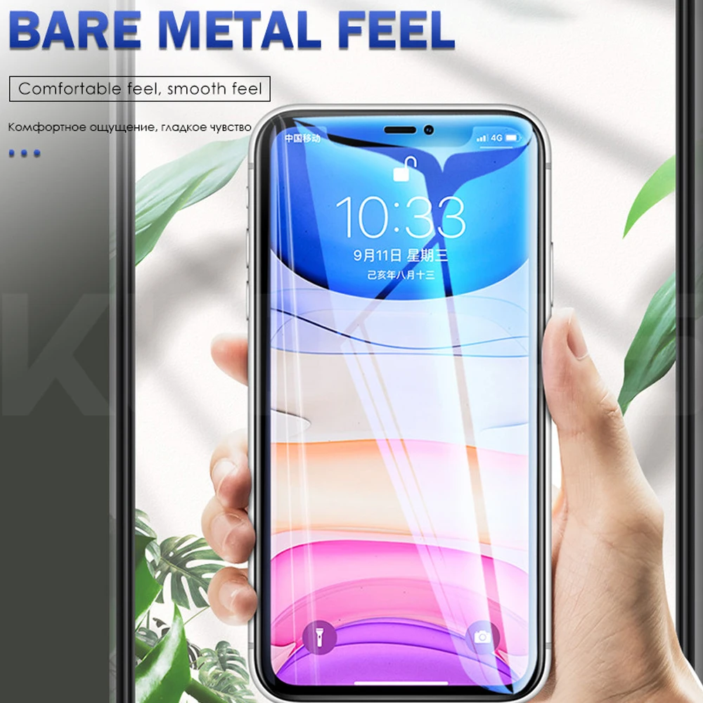 Мягкая Гидрогелевая пленка zlnвич с полным покрытием для iphone 11 pro max x xr xs 7 8 plus