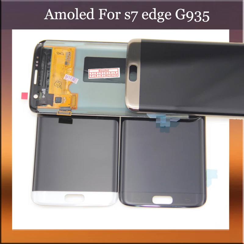 Для Samsung S7 edge G935F G935A G935FD ЖК дисплей с сенсорным экраном дигитайзер 5 ''Супер AMOLED