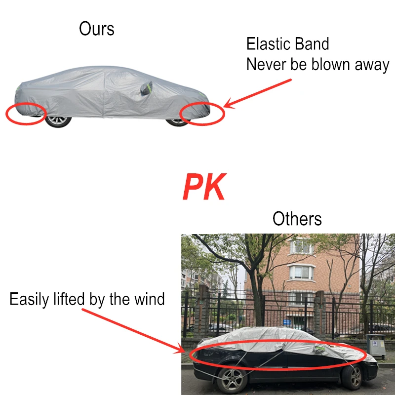 Универсальный чехол для автомобиля полное покрытие снега льда пыли УФ стойкого