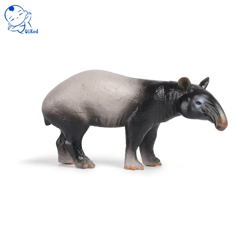 

New Simulation Malay Tapir Wild Animal Model Movable Doll Collection Children's Education PVC Animals Action Figures Toys Gift