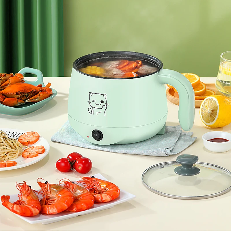 

220V EU Electric Cooking Machine Household Samll 1-2 People Hot Pot Multi Electric Rice Cooker Non-stick Pan Multifunction