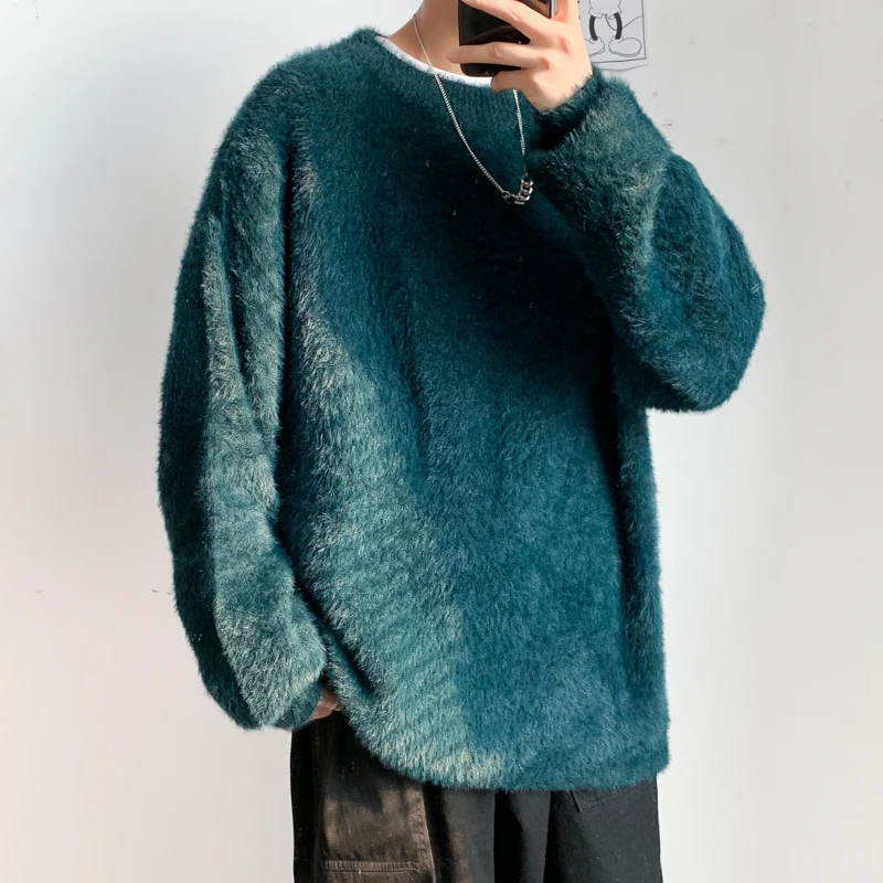 

Fall/Winter 2021 new men's knit sweater round neck men's pullover