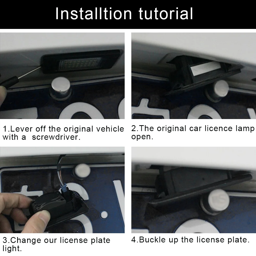 FSYLX без ошибок 24 светодиодный светильник для номерного знака лампы BMW 135 E82 E88 328 E90