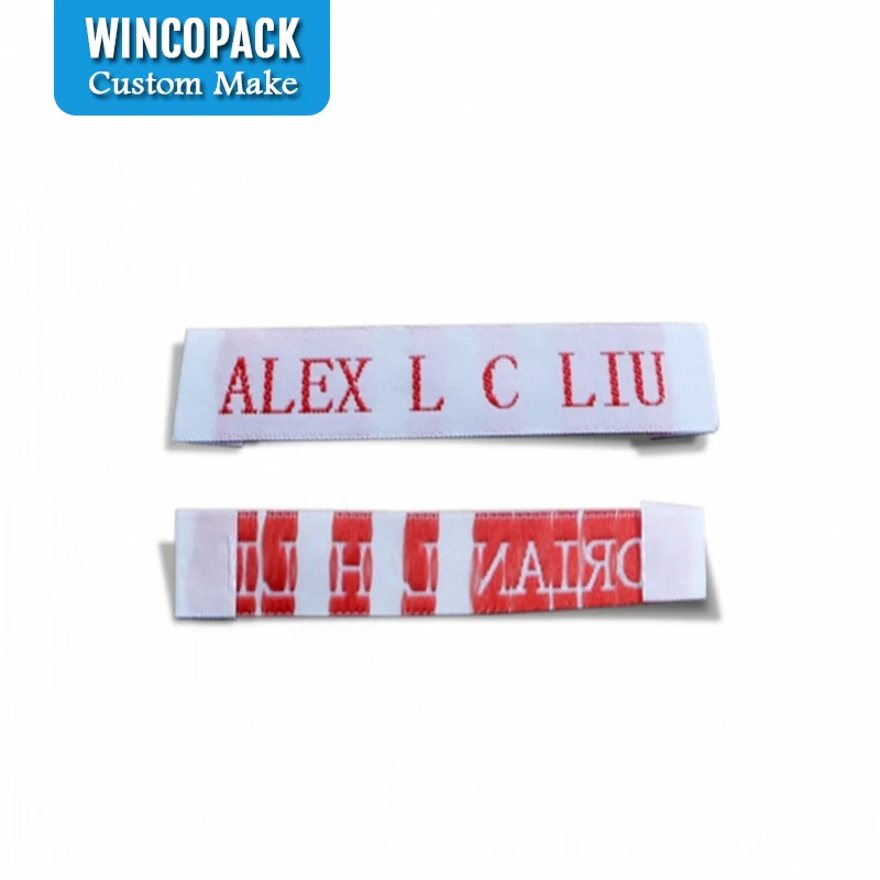 Изготовленные на заказ брендовые логотипы тканые этикетки для ухода за одеждой