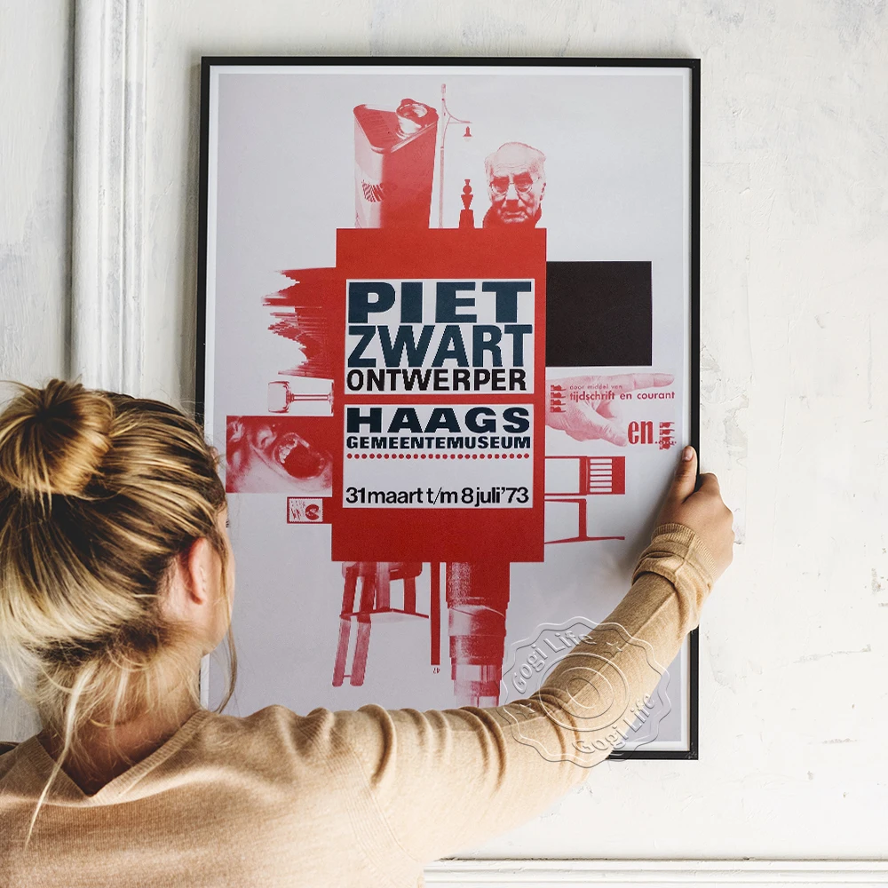 Винтажная художественная выставка Piet Zwart Постер с абстрактным графическим