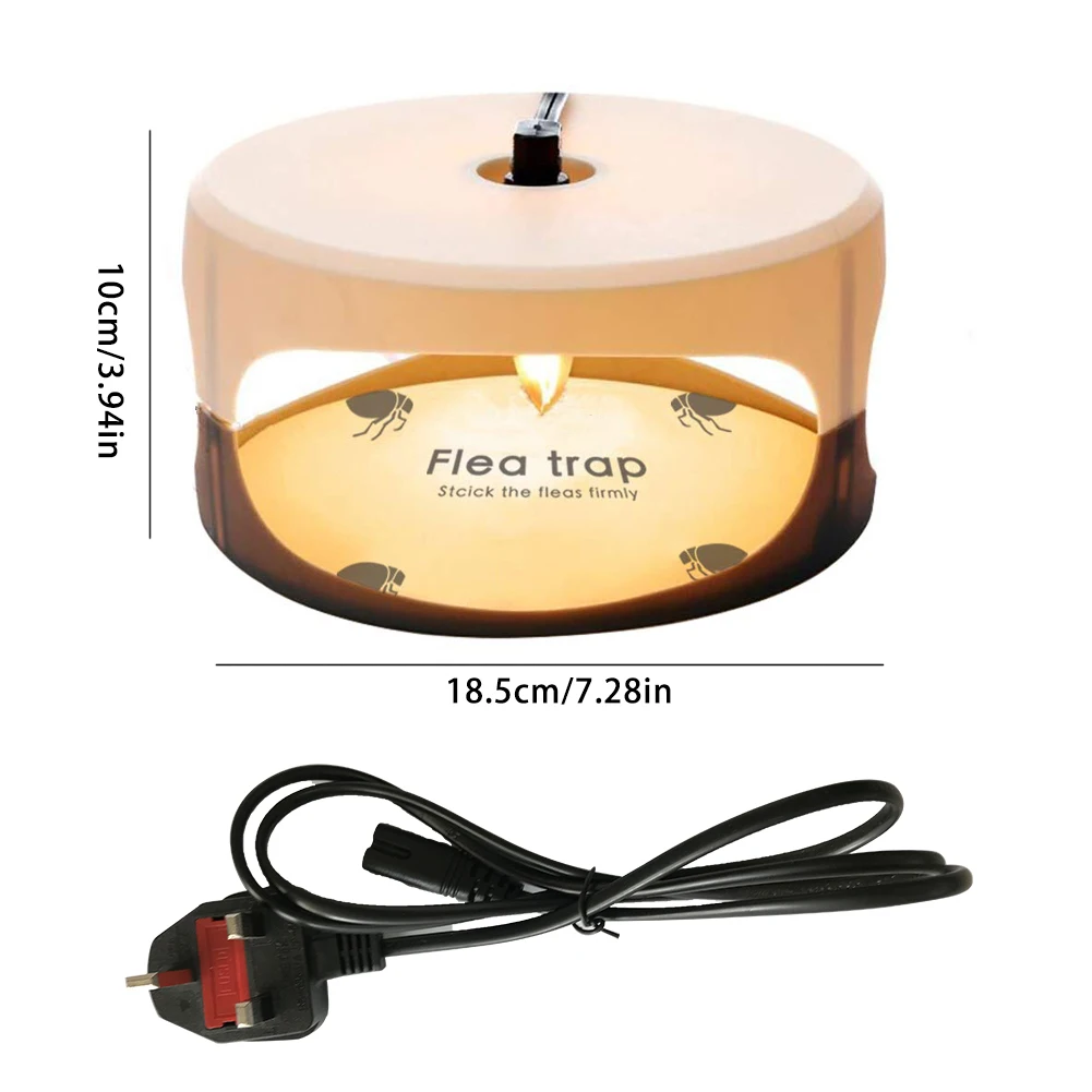 

5PCS Flea Lamp Trap Fly Killer Round Simple Installation Glue Discs Best Pest Control Household Flea Lamp For Home Cleaning