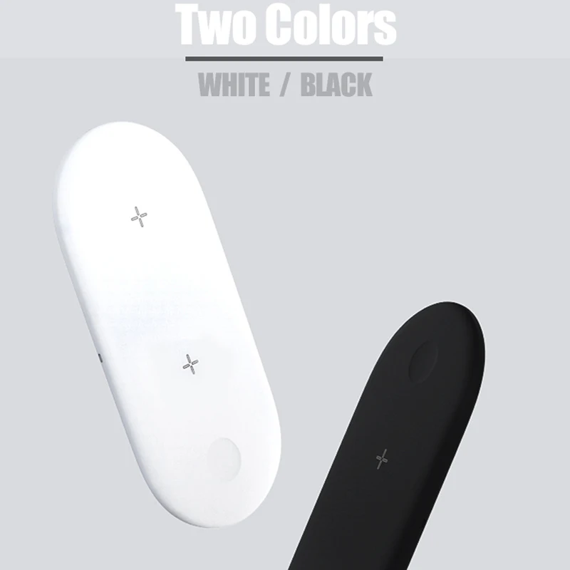 

3 in 1 Qi Wireless Charger Pad 2W Magnetic Charging for iWatch Series 4 3 2 1 Wireless Quick Charge for Samsung iPhone iPods Pro