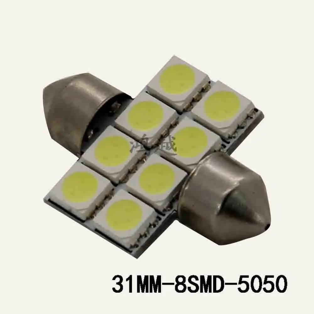 

Led Double Tip 5050 8smd Three Chip Width Lamp Roof Lamp License Plate Light Reading Lamp (single Price) Car Accessories