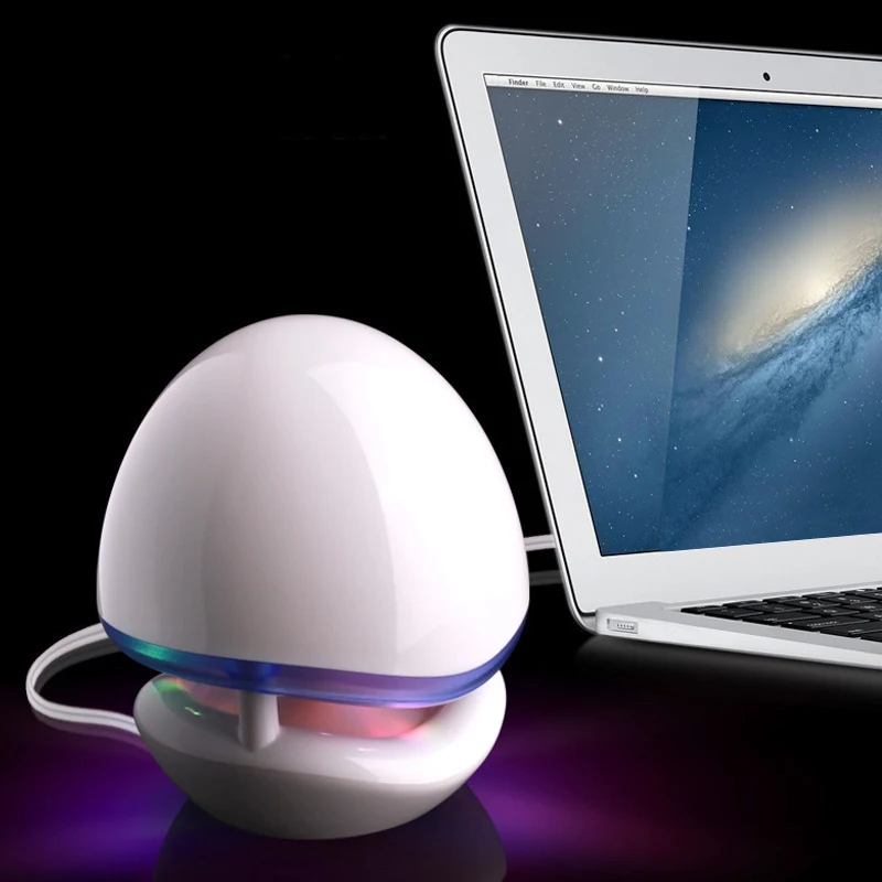 Q7 мини 3D стерео сабвуфер USB Цифровые портативные компьютерные колонки звуковая коробка со светодиодный светильник для компьютера/мобильного телефона/MP4