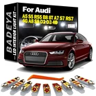BADEYA Canbus для Audi A5 S5 RS5 B8 8T A7 S7 RS7 4G A8 S8 D2 D3 4D 4H Coupe Sportback автомобильная светодиодная Карта Купол багажник внутренсветильник комплект