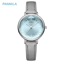 panmila women watches luxury brand simple fashion elegant dress ladies watch waterproof quartz clock pu montre femme 2020 new