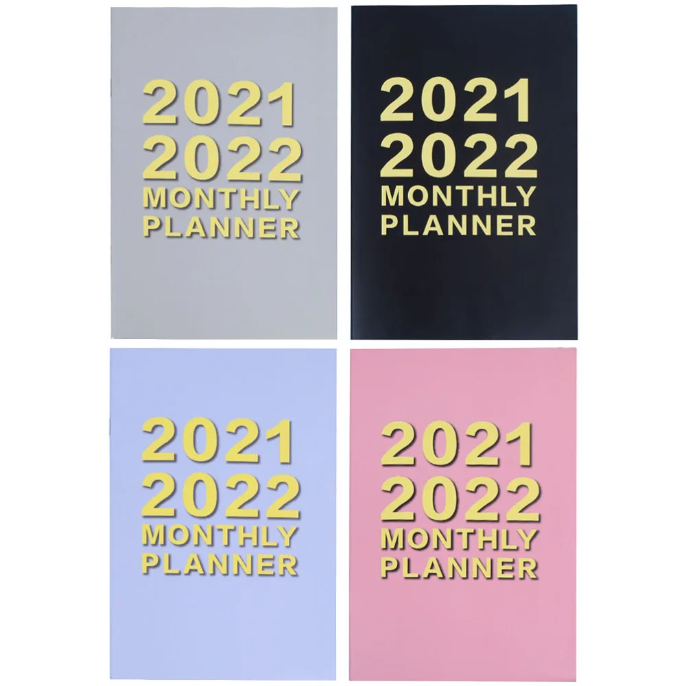 

4Pcs Daily Planning Notebook 2021 2022 Schedule Book Planning Handbook