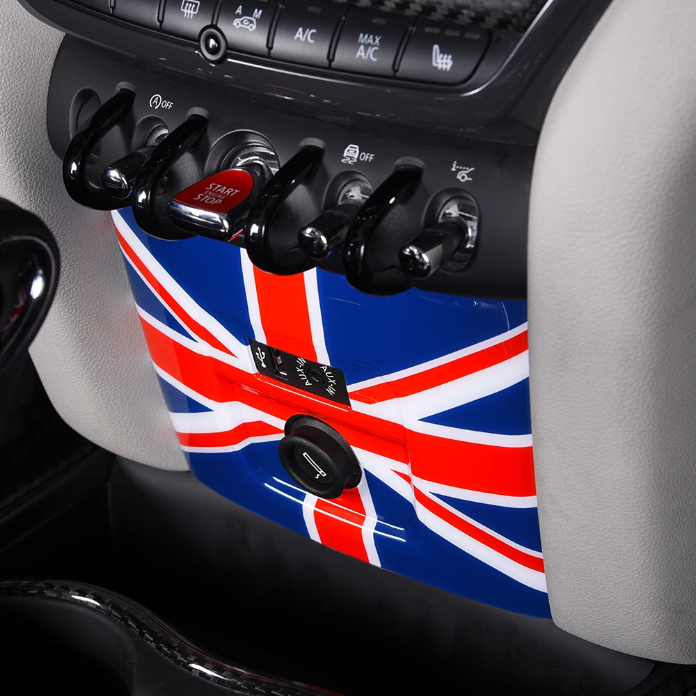 Центр Наклейка на консоль для BMW Mini Cooper S F55 F56 F57F60 CLUBMAN COUNTRYMAN прикуривателя Панель