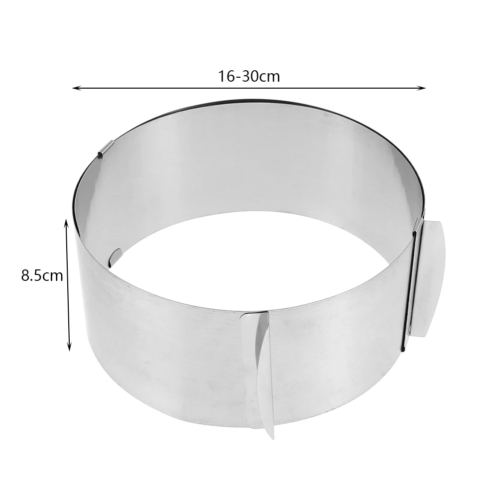 Регулируемое кольцо для мусса 3D круглая форма торта выпечки из нержавеющей стали