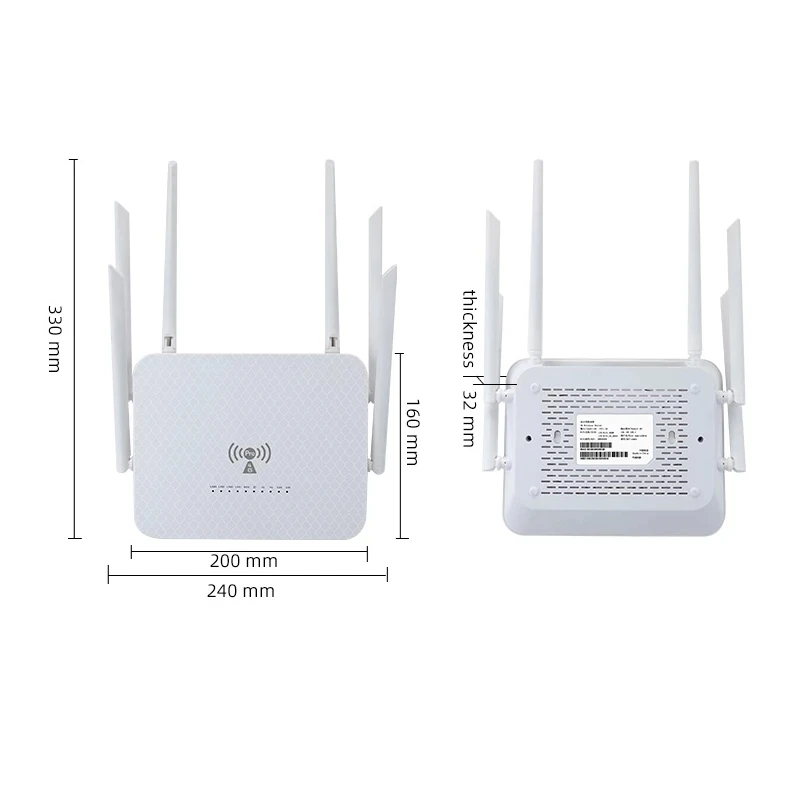 YLMOHO LT260A 4G Wifi Router 1200Mbps Wireless CPE Gateway Dual Band 2.4G/5GHz B5 B7 B28 Mobile Hotspot Modem AP 6 Antenna images - 6