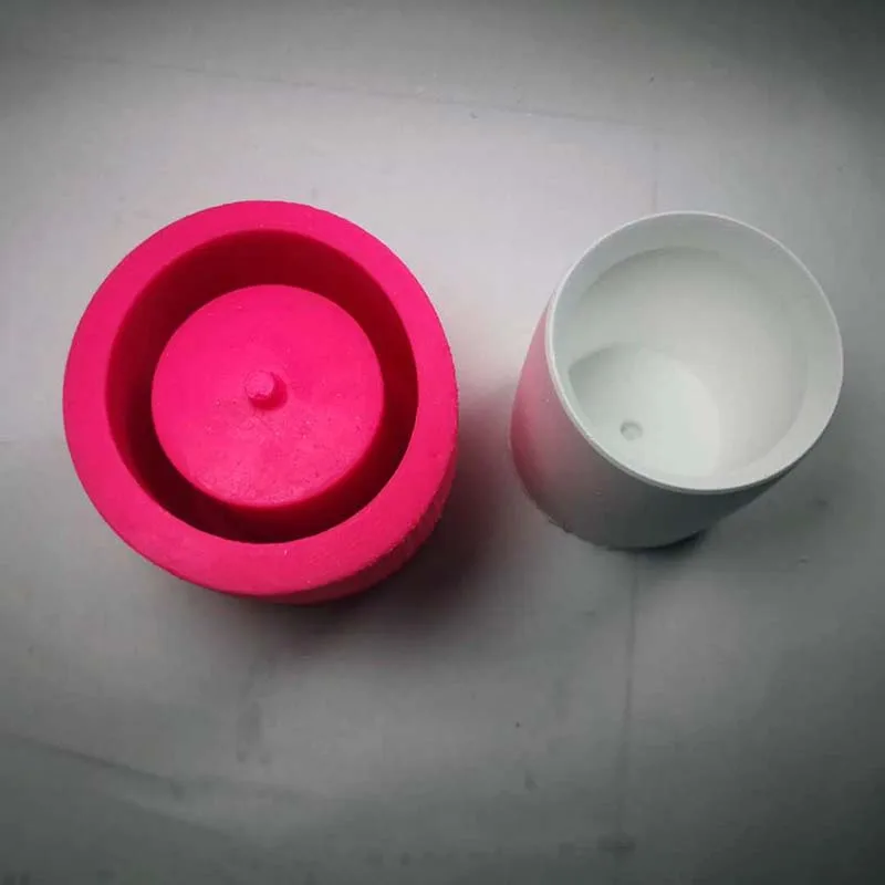 Цилиндрический горшок формы для бетона плантатора силиконовые держателя