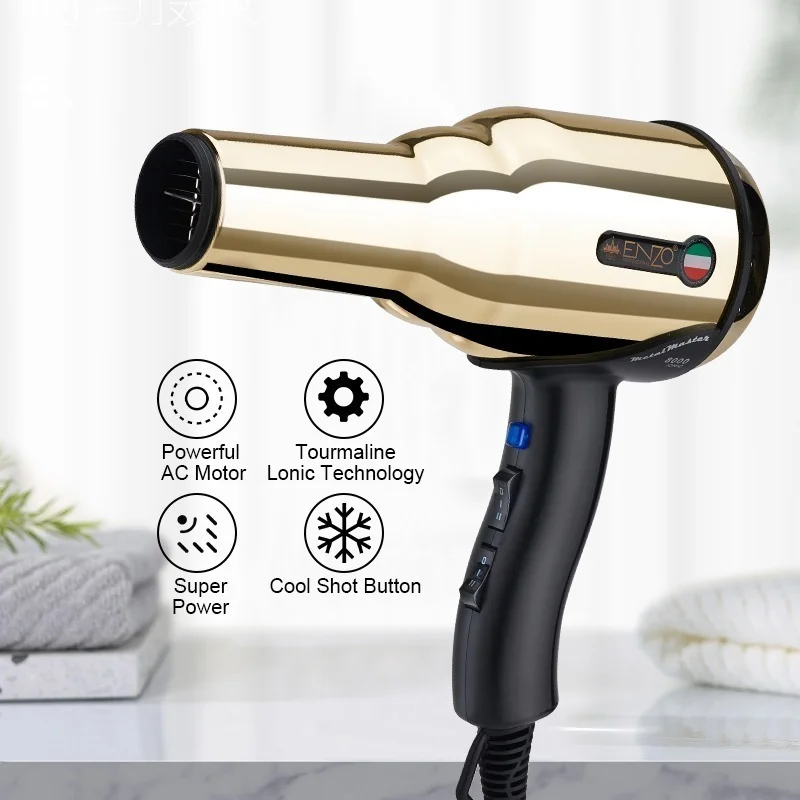 

8000W Metal body Salon Professional Hair Dryer Volumizer Negative Ion Blow Dryer Brush Smoothing Hair straightener Hair styler