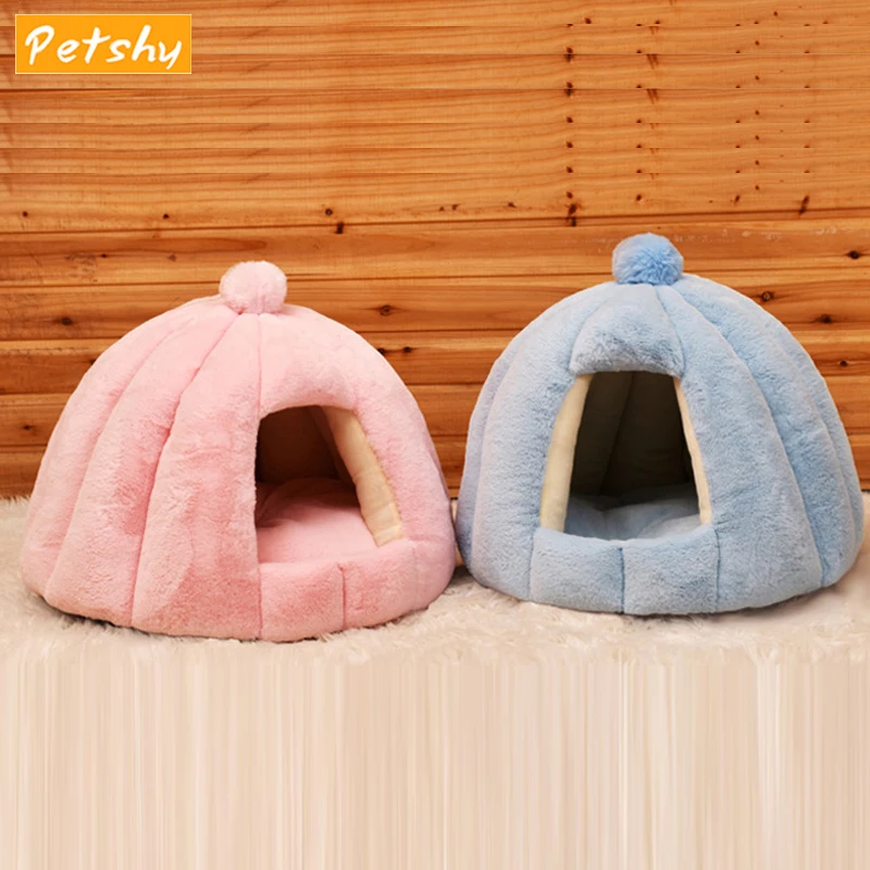 Petshy плюшевые теплые гнездо для домашних животных диван кровать собаки кошка