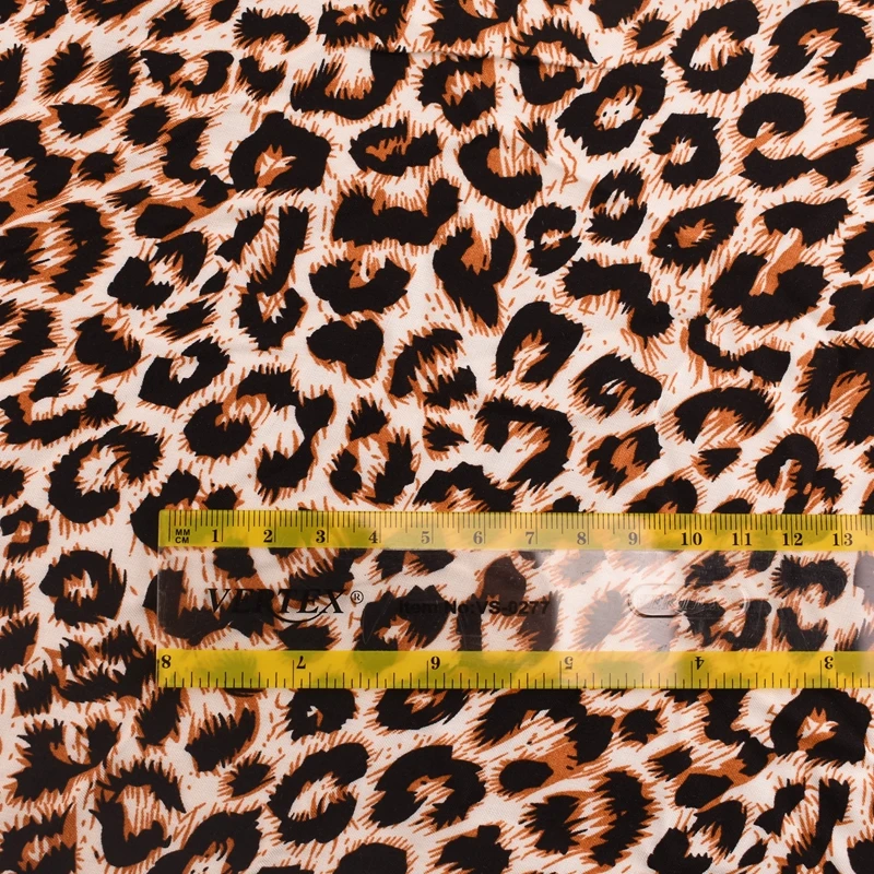 Серия с леопардовым принтом хлопчатобумажная Поплиновая Ткань для шитья