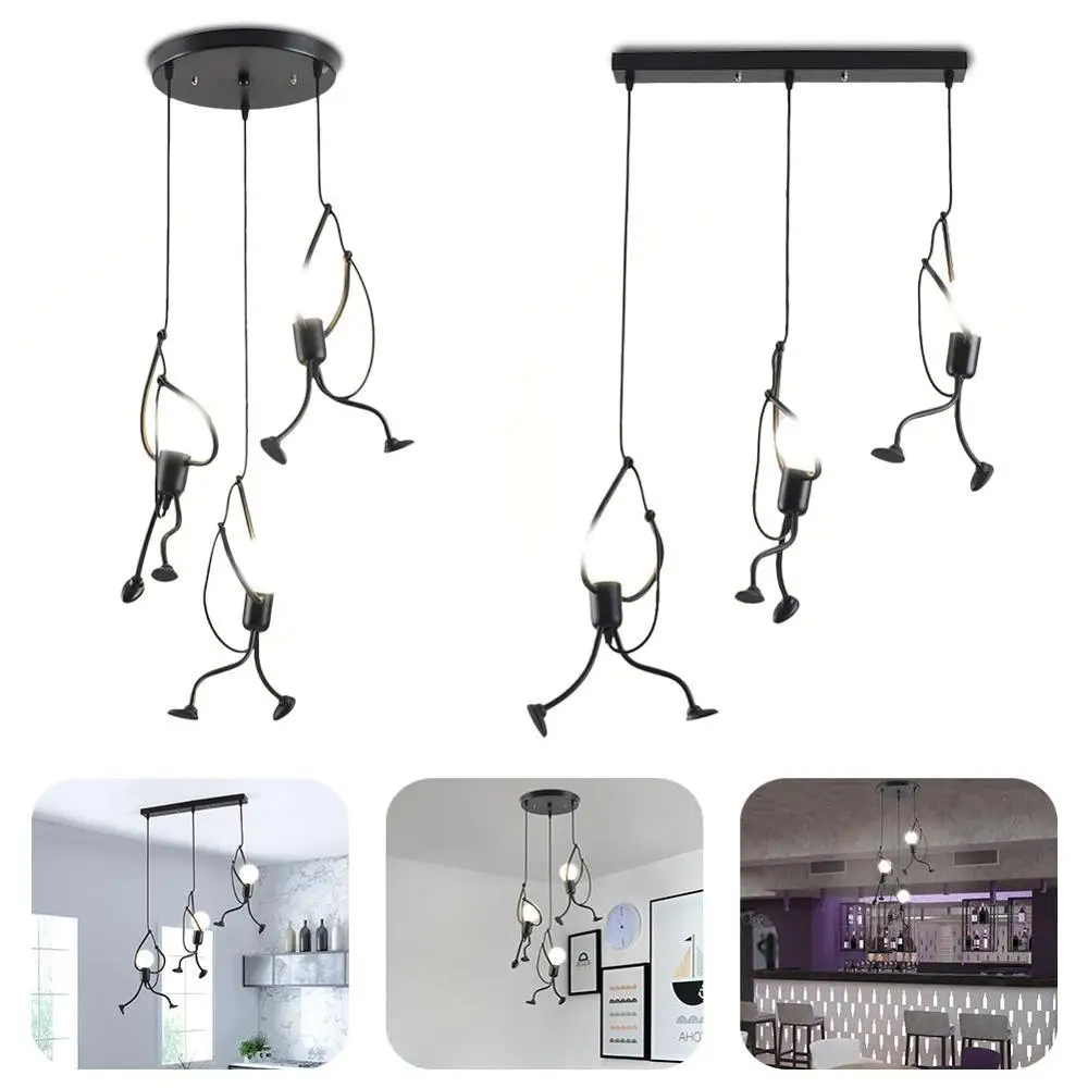 Потолочная люстра в стиле ретро простое блестящее основание E27 комнатное