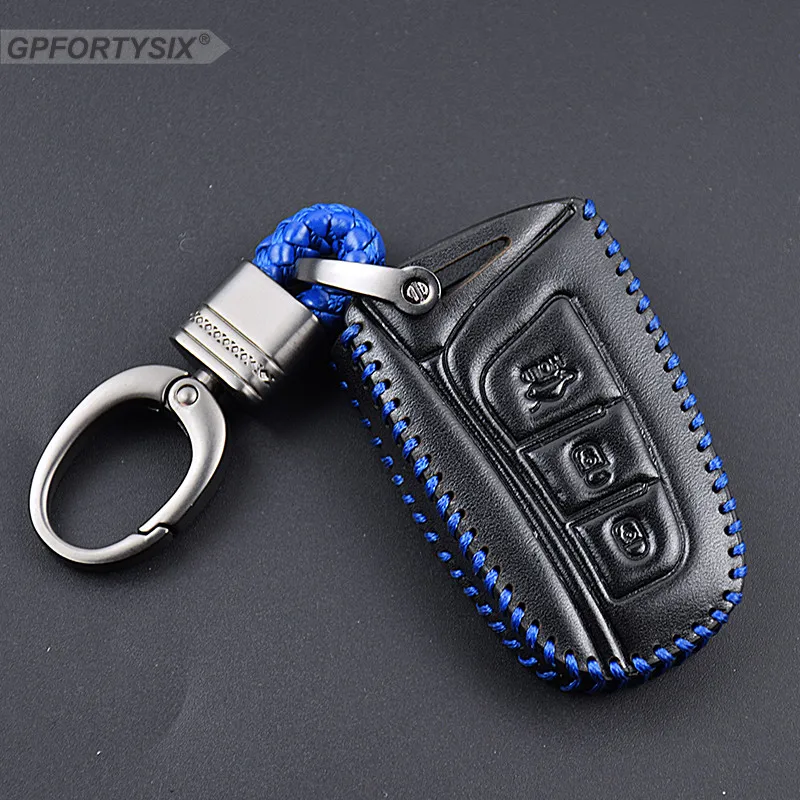For Hyundai Santa Fe 2013 Car Styling Auto Key Cover Genuine Leather Remote Case Grand 2015 Accessories | Автомобили и мотоциклы