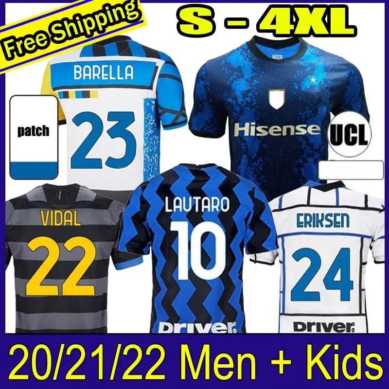 

Inter Milan 2021 jerseys 2022 LUKAKU LAUTARO ALEXIS VIDAL BARELLA MEN 2020-21 Kids kits jersey training football shirts top