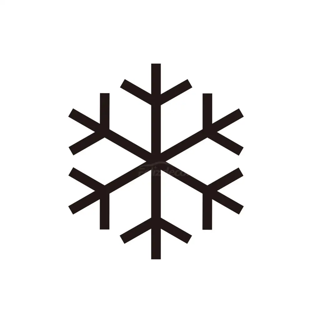 Простые рождественские наклейки в виде снежинки для автомобиля напоминания о