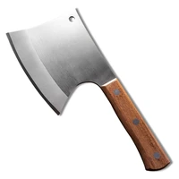 26 5cm heavy duty bone chopping knife high hardness sharp axe 5cr15 stainless steel wooden handle kitchen butcher