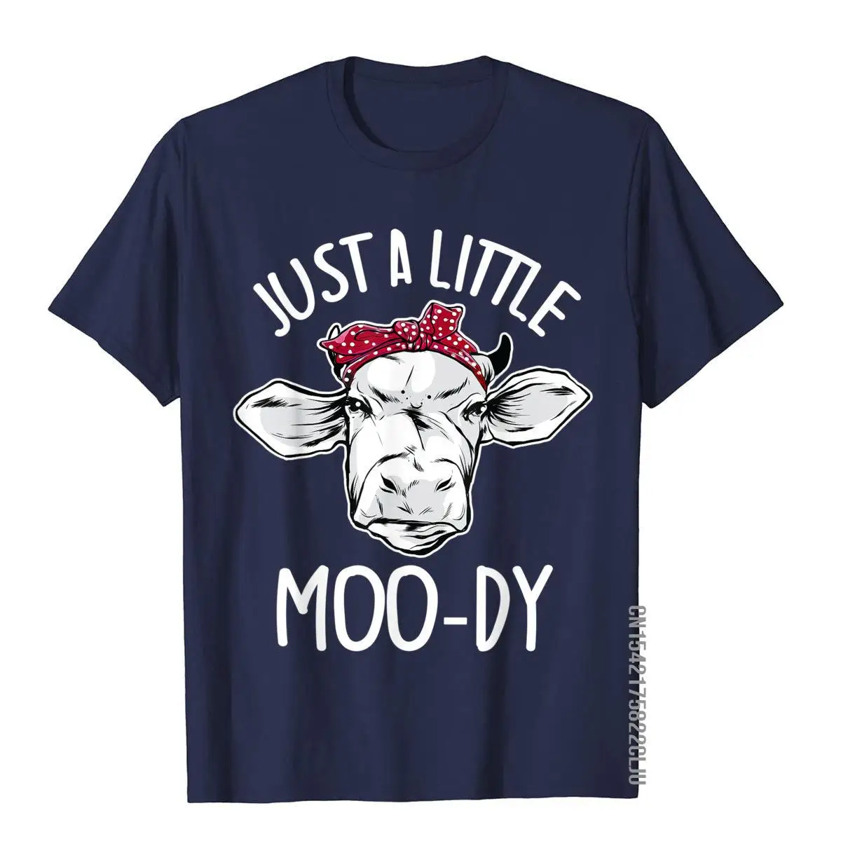 Забавная футболка Cow Just A Little Moo-Dy для влюбленных коров Молодежный топ в английском