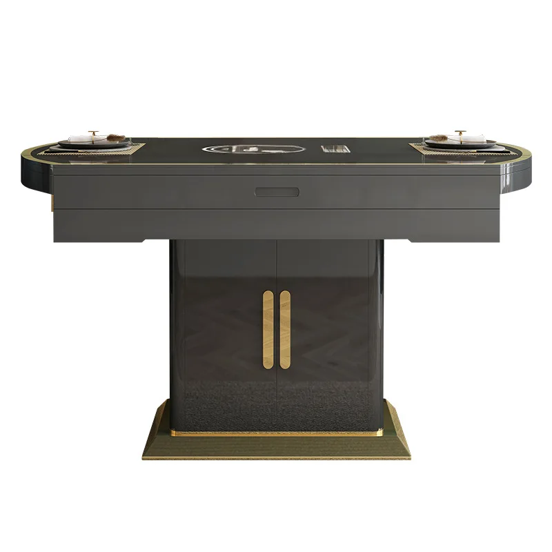 Домашняя многофункциональная плита в гонконгском стиле черно-белая на восемь