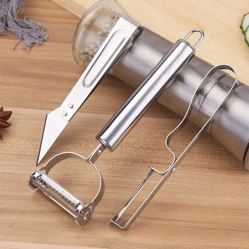 

Stainless Steel Multifunction Vegetable Peeler Potato Carrot Grater Kitchen Tool Cutter Home Kitchen Peeling Tool Random Color