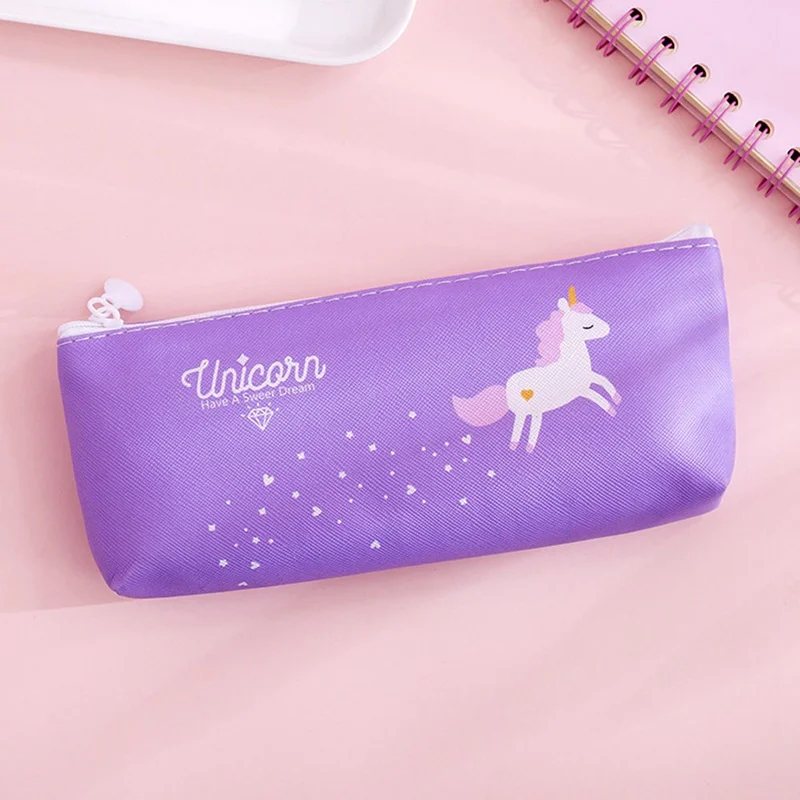 

Cute Cartoon Animal Unicorn Pencil Cases Kawaii Stationery Pencilcase Box for Girls Pen Bag Storage Case Office School Supplies