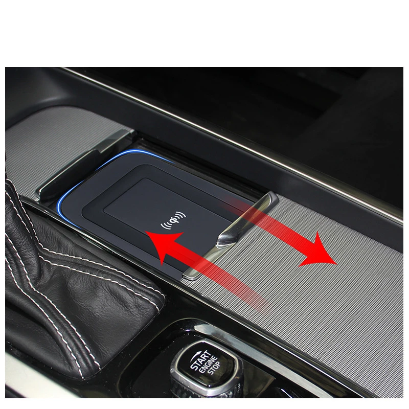 Автомобильное беспроводное зарядное устройство для Volvo XC90 новинка XC60 V60 S90 V90 2018 2019