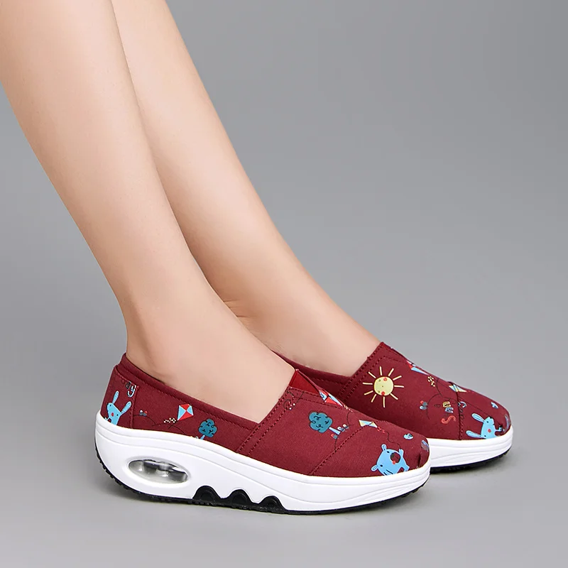 Удобные холщовые туфли повседневные женские эспадрильи Лоферы без шнуровки